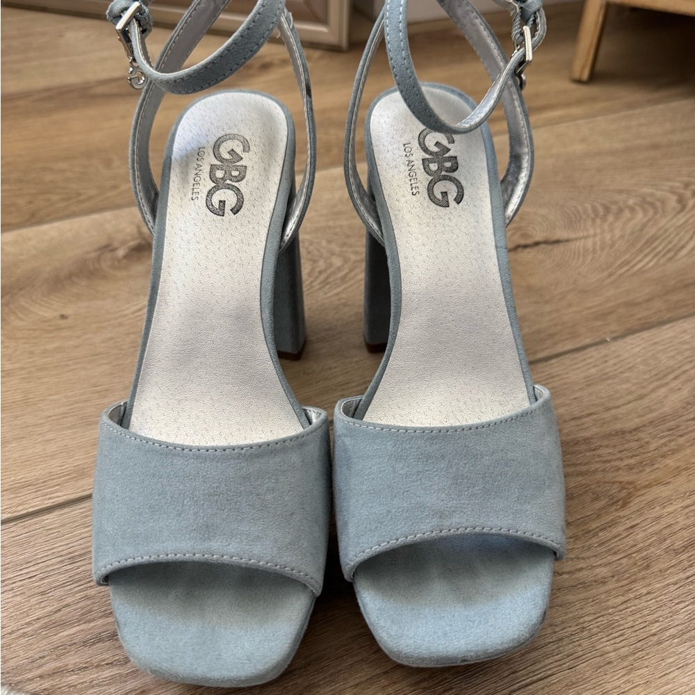 G by Guess Women's Blue Heeled Sandals